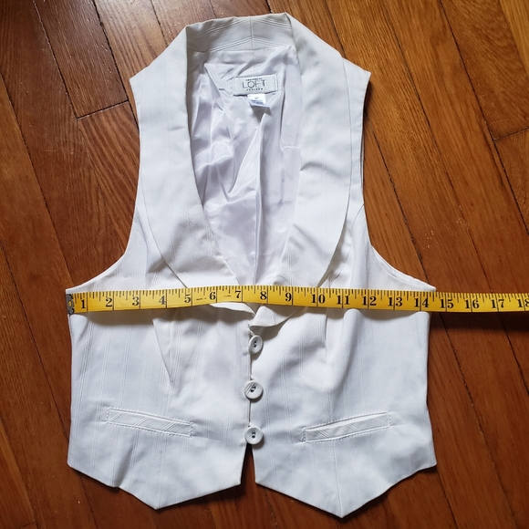 4P White Ann Taylor Loft Vest - Picture 9 of 9